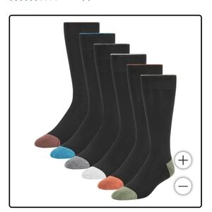 Men's Multi-Color Toe Socks